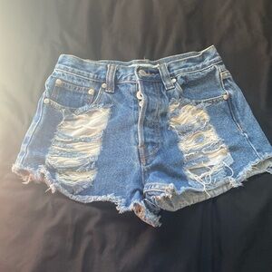 ripped jeans shorts